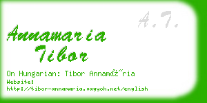 annamaria tibor business card